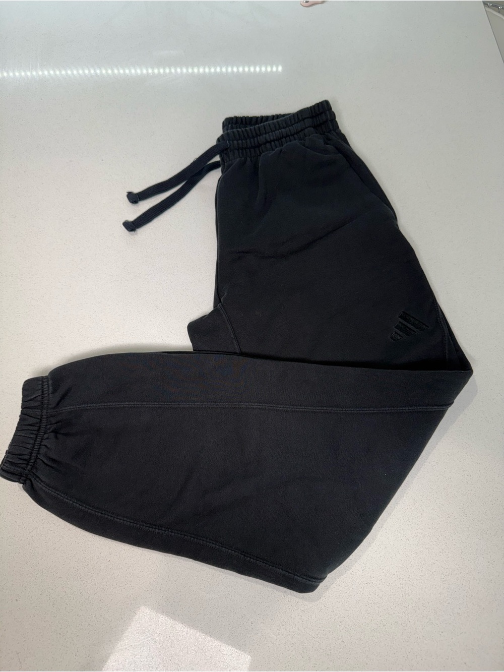 adidas Black Women's Track Joggers with Drawcord